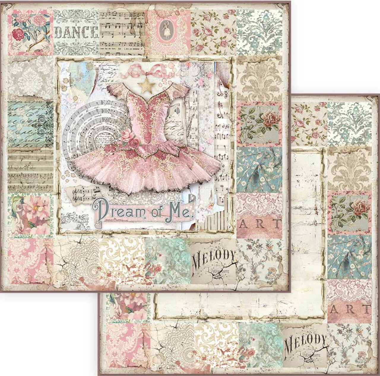 Colección de papel Stamperia Passion de 12” x 12”