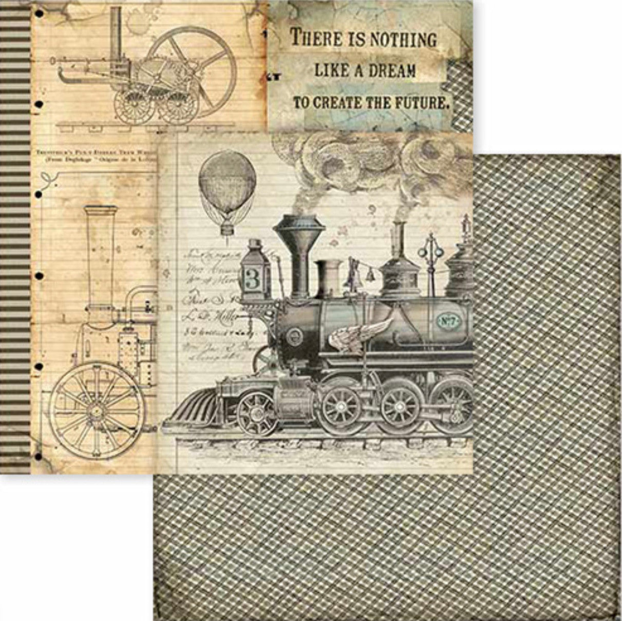 Stamperia Voyages Fantastiques-papierpakket 8 "x 8"