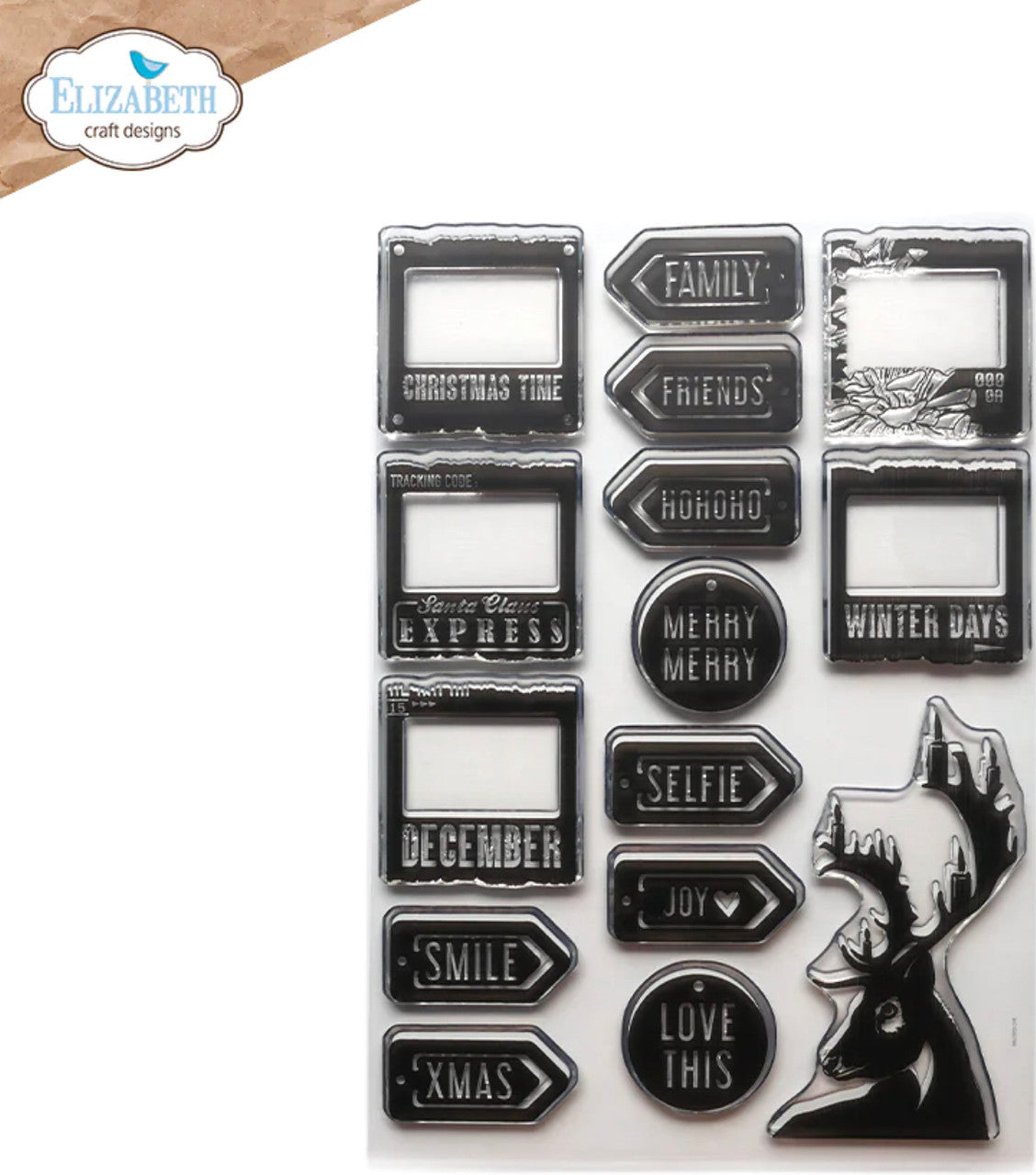 Elizabeth Craft Designs Winterdagen-stempel