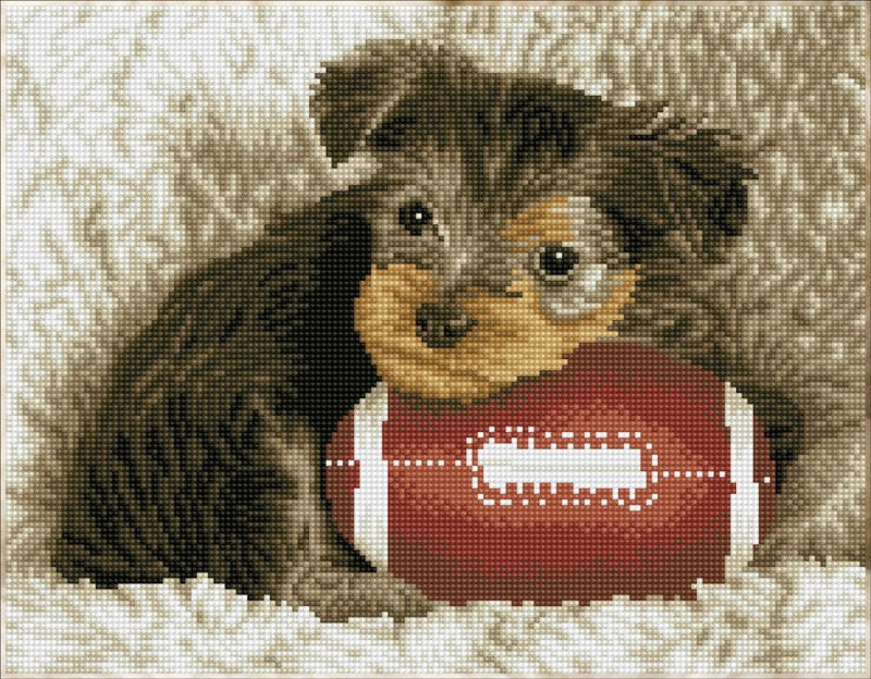 Diamond Dotz SQUARES Footy Pup