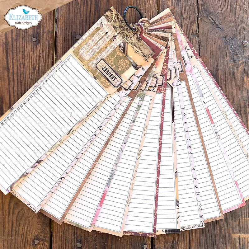 Elizabeth Craft Designs Maandoverzicht Stempelset