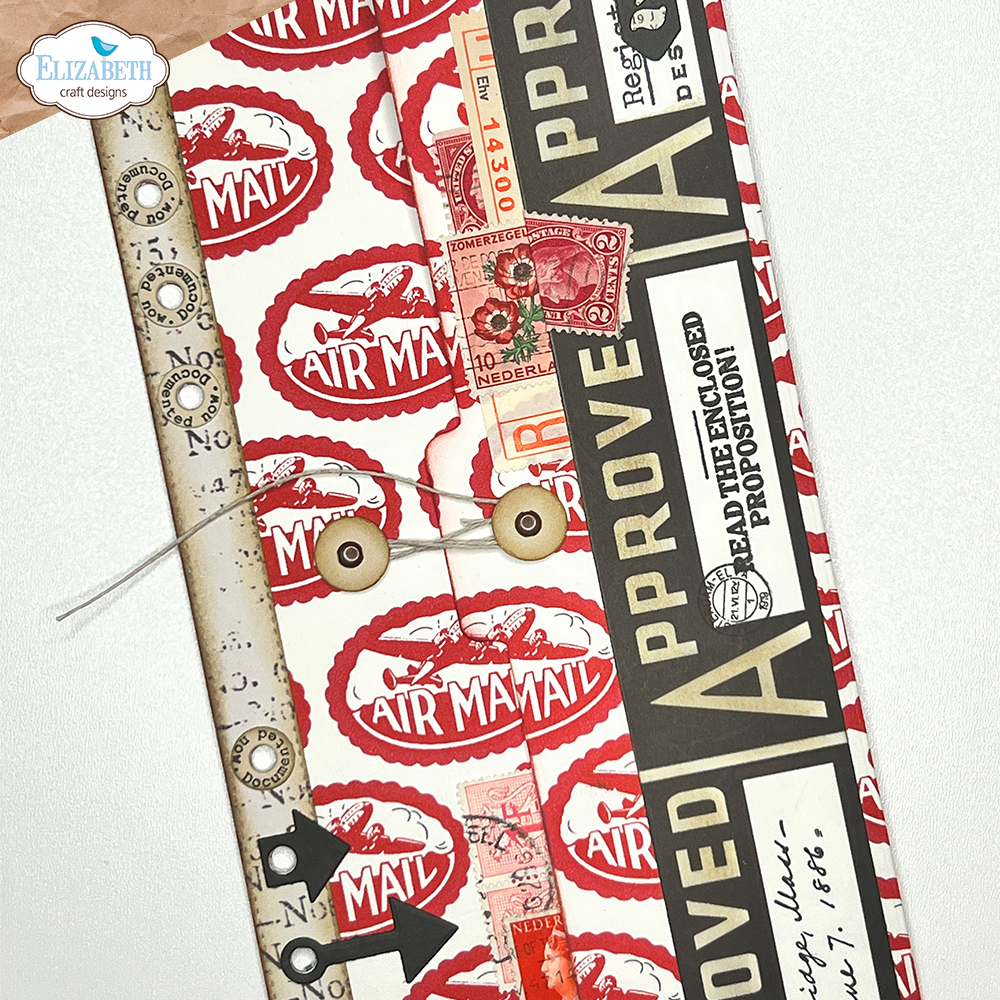 Elizabeth Craft Designs Half Page Tab 3 with Paperclip Numbers Die Set