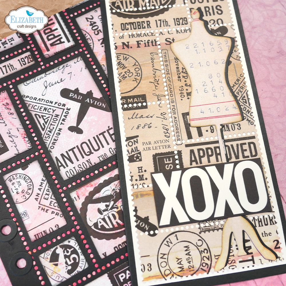 Elizabeth Craft Designs Postage Stamps Die Set 2075