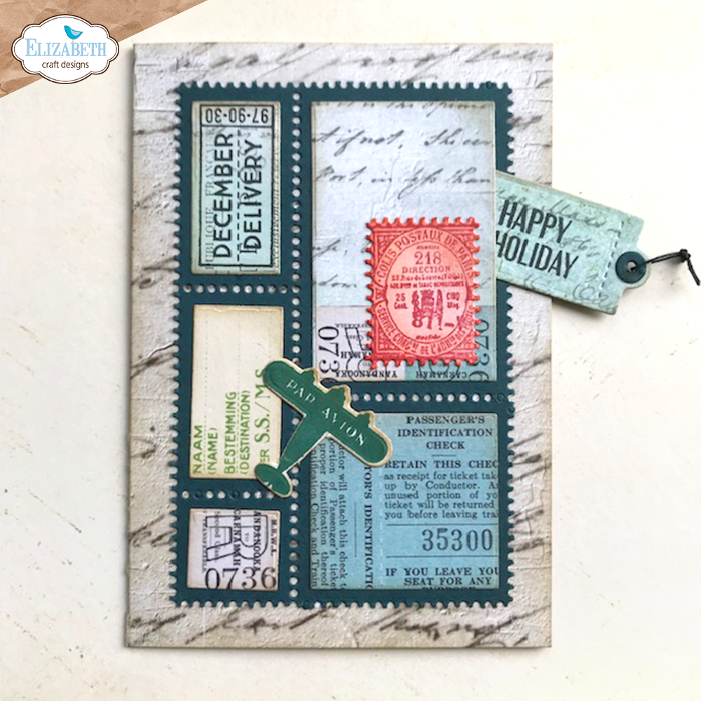 Elizabeth Craft Designs Postage Stamps Die Set 2075