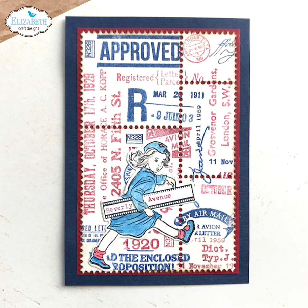 Elizabeth Craft Designs Postage Stamps Die Set 2075