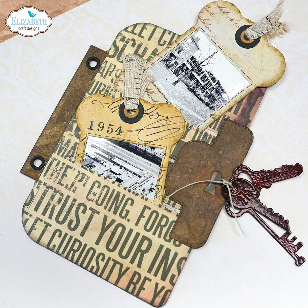 Elizabeth Craft Designs Wallet with Keys Die Set