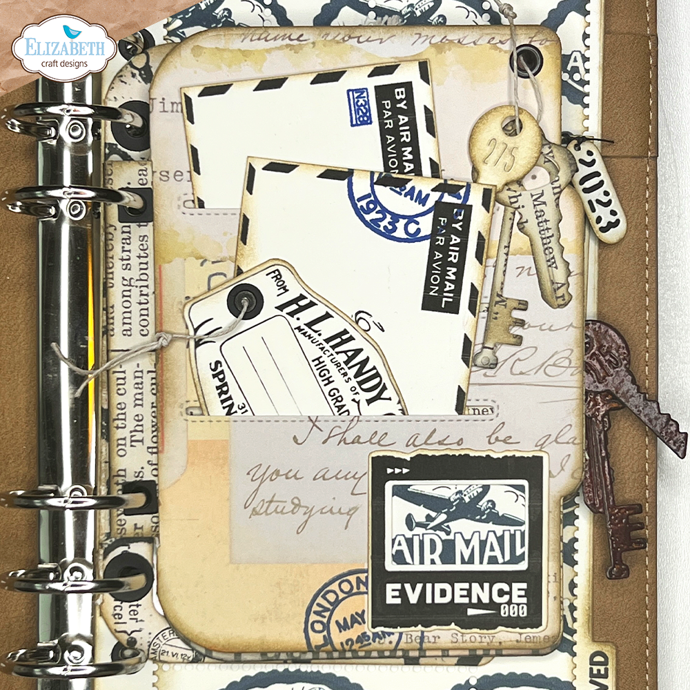Elizabeth Craft Designs Wallet with Keys Die Set