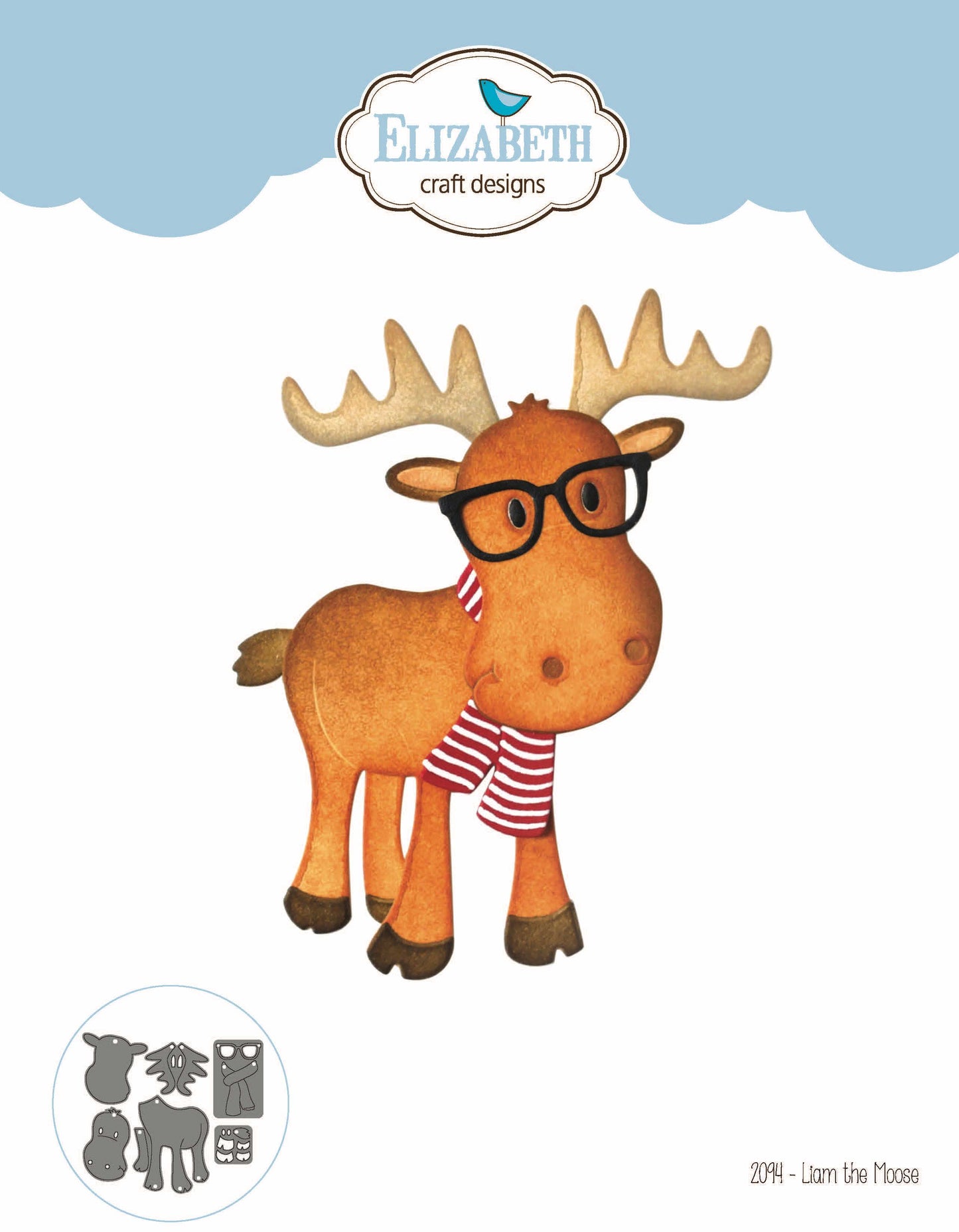 Elizabeth Craft Designs Liam the Moose Die Set