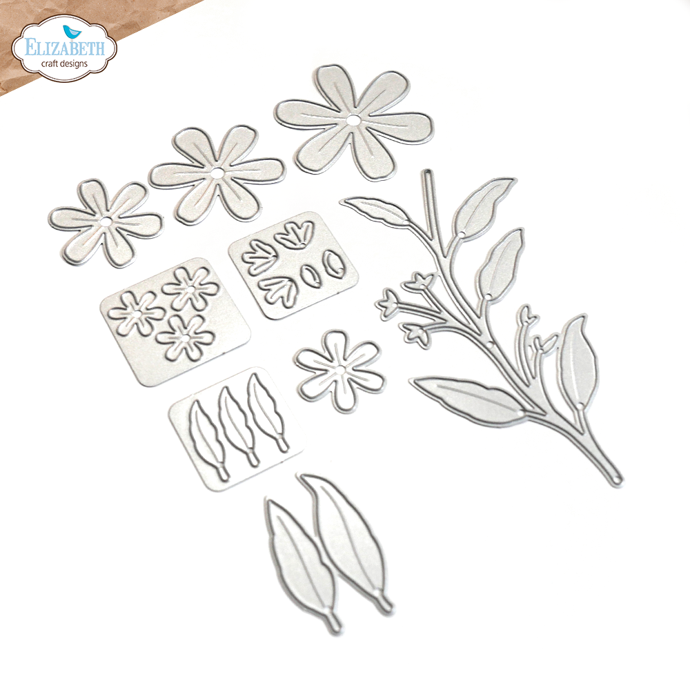 Elizabeth Craft Designs Wild Flower 2 Die Set