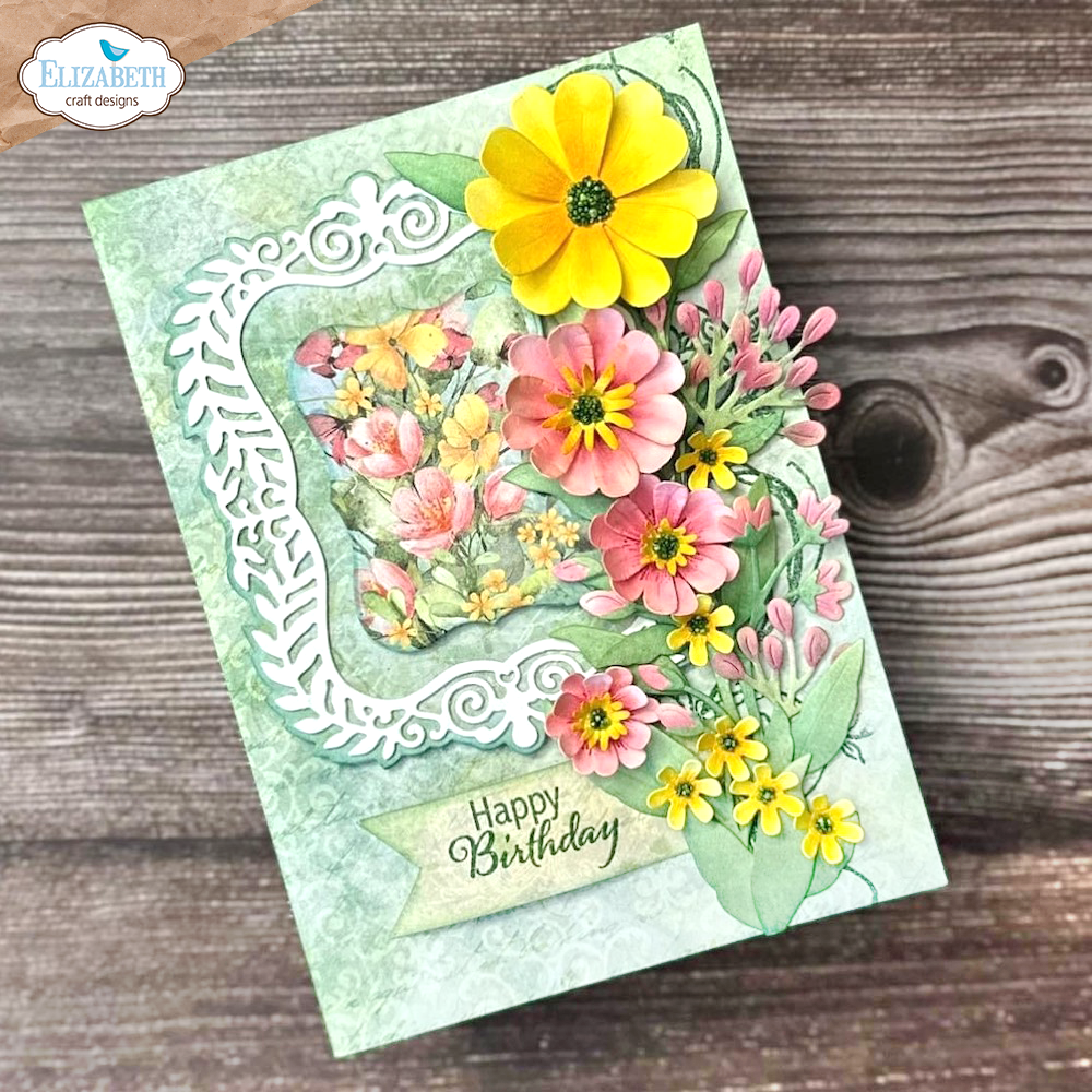 Elizabeth Craft Designs Wild Flower 2 Die Set