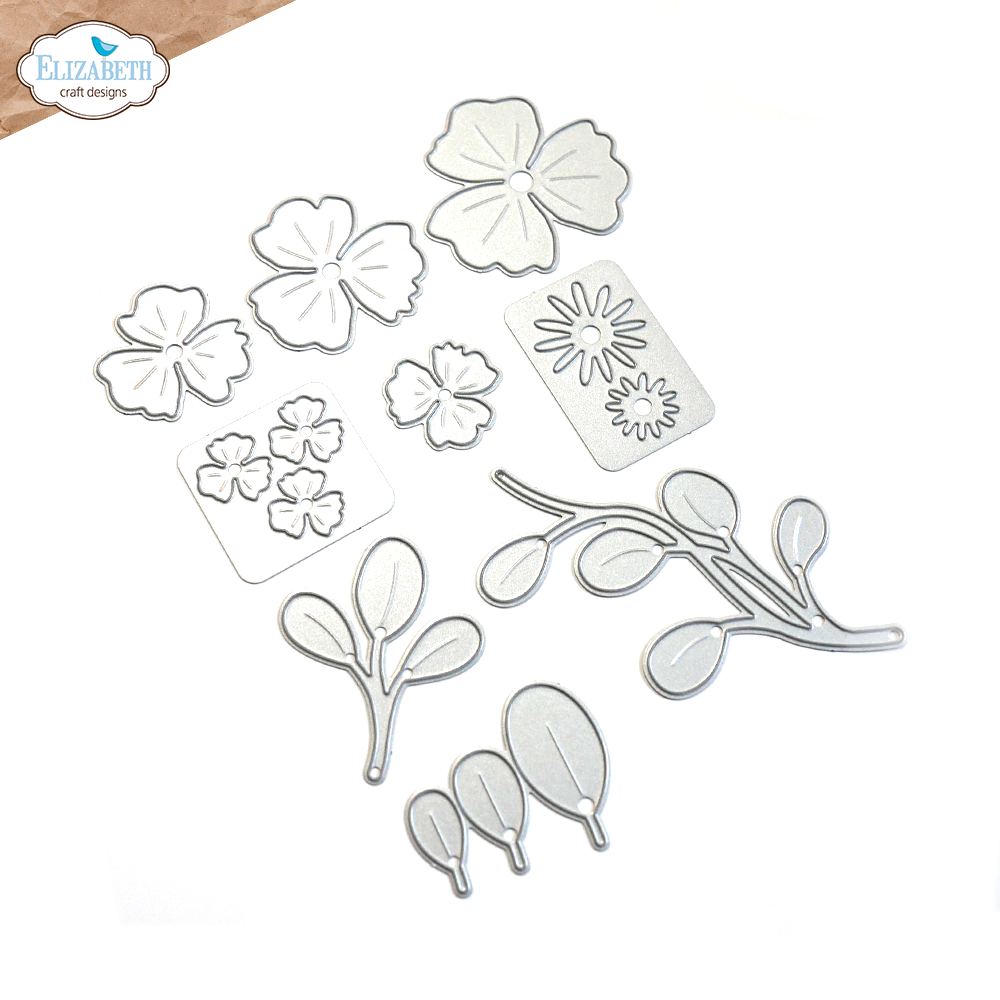 Elizabeth Craft Designs Wild Flower 3 Die Set