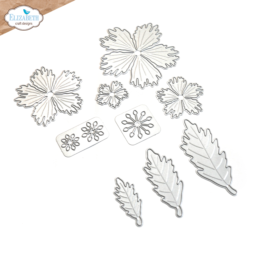 Elizabeth Craft Designs Wild Flower 4 Die Set