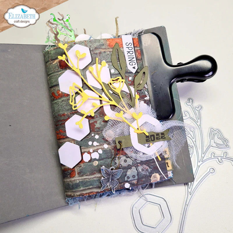 Elizabeth Craft Designs Juego de troqueles de metal en forma de panal