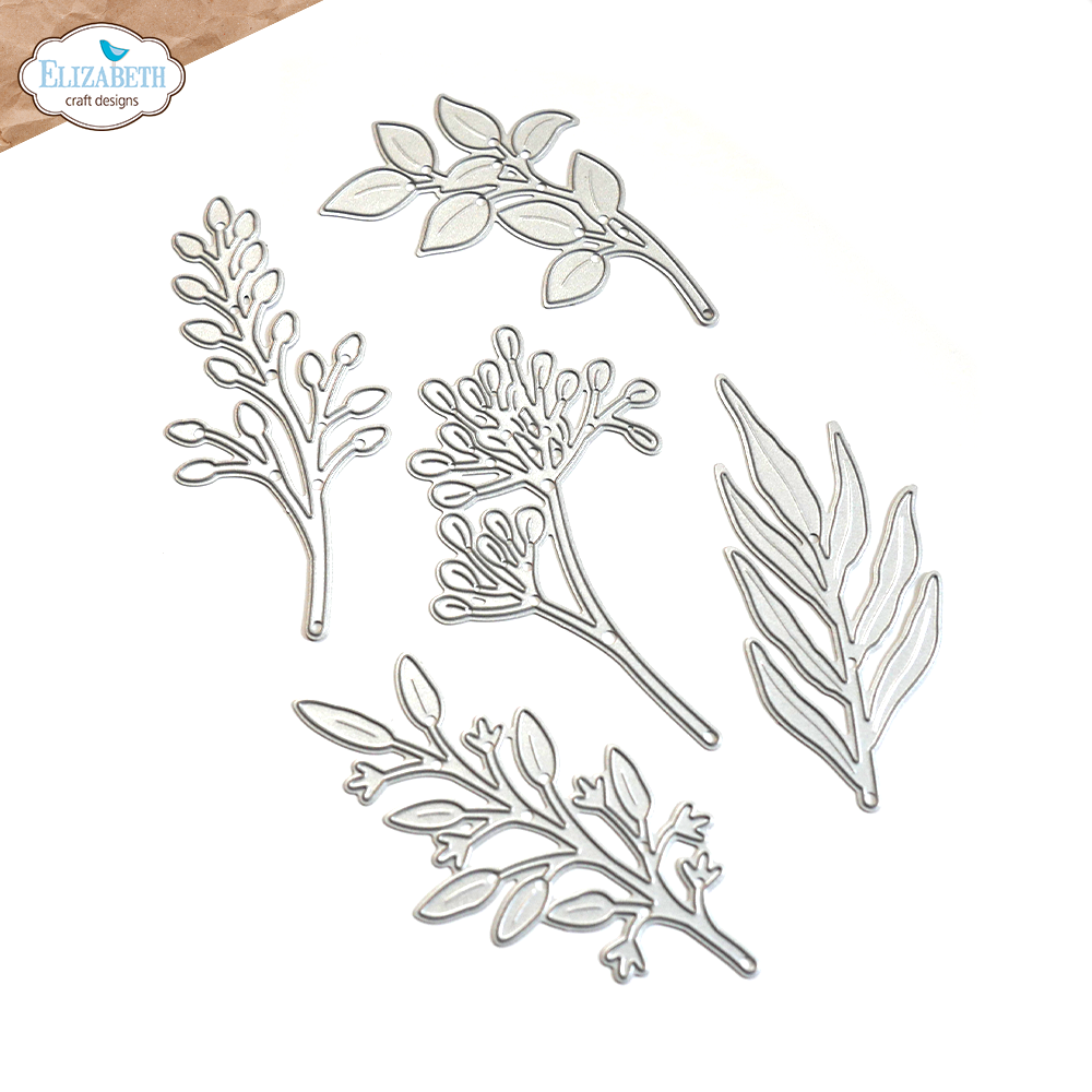 Elizabeth Craft Designs Greenery Fillers 1 Die Set