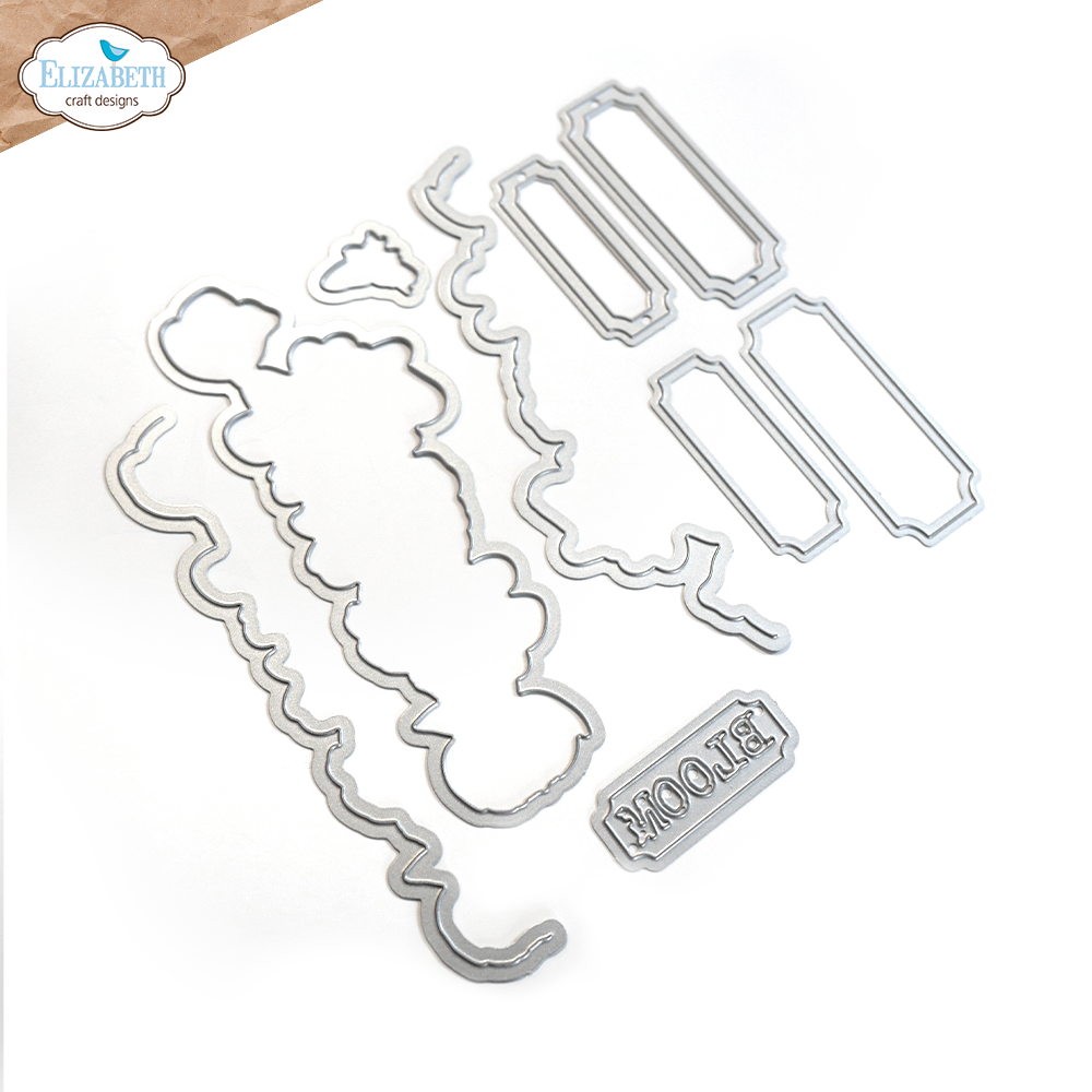 Elizabeth Craft Designs Border Flower Metal Die Set