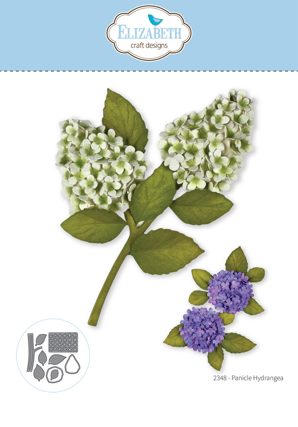 Elizabeth Craft Designs Panicle Hydrangea Metal Die Set