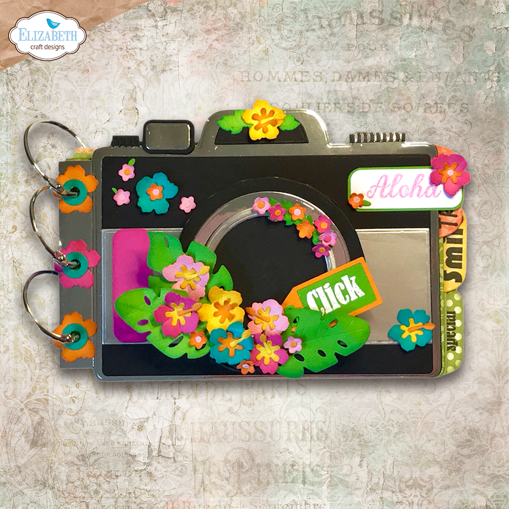 Elizabeth Craft Designs Camera and Suitcase Build A Book Metal Die Set