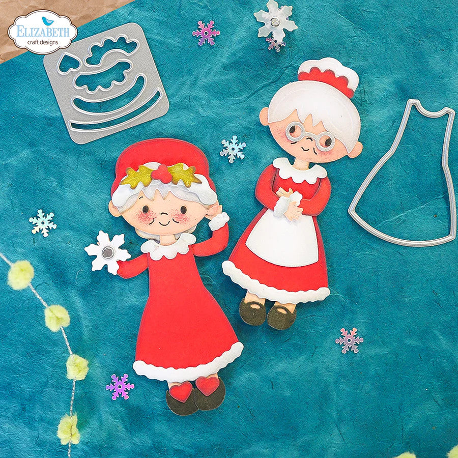 Elizabeth Craft Designs mevrouw Claus stansenset