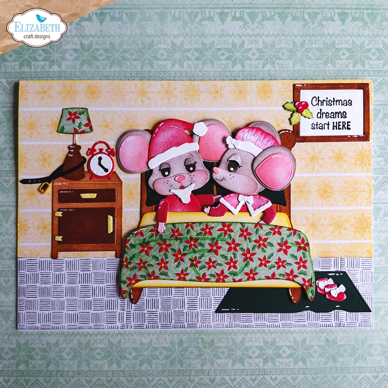 Elizabeth Craft Designs Santa and Mrs. Claus Metal Die Set