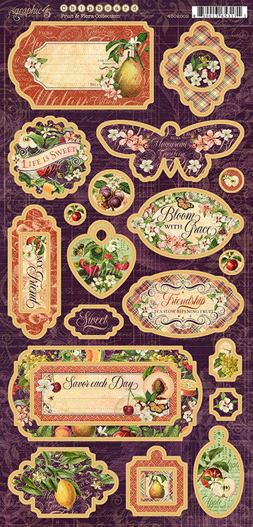Grafisch 45 Fruit en Flora Spaanplaat