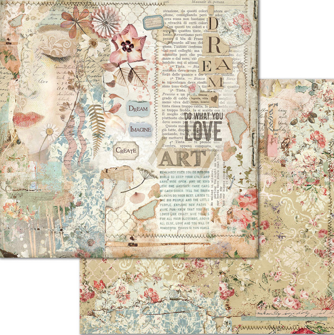 Stamperia Imagine Paper Pack 12” x 12”