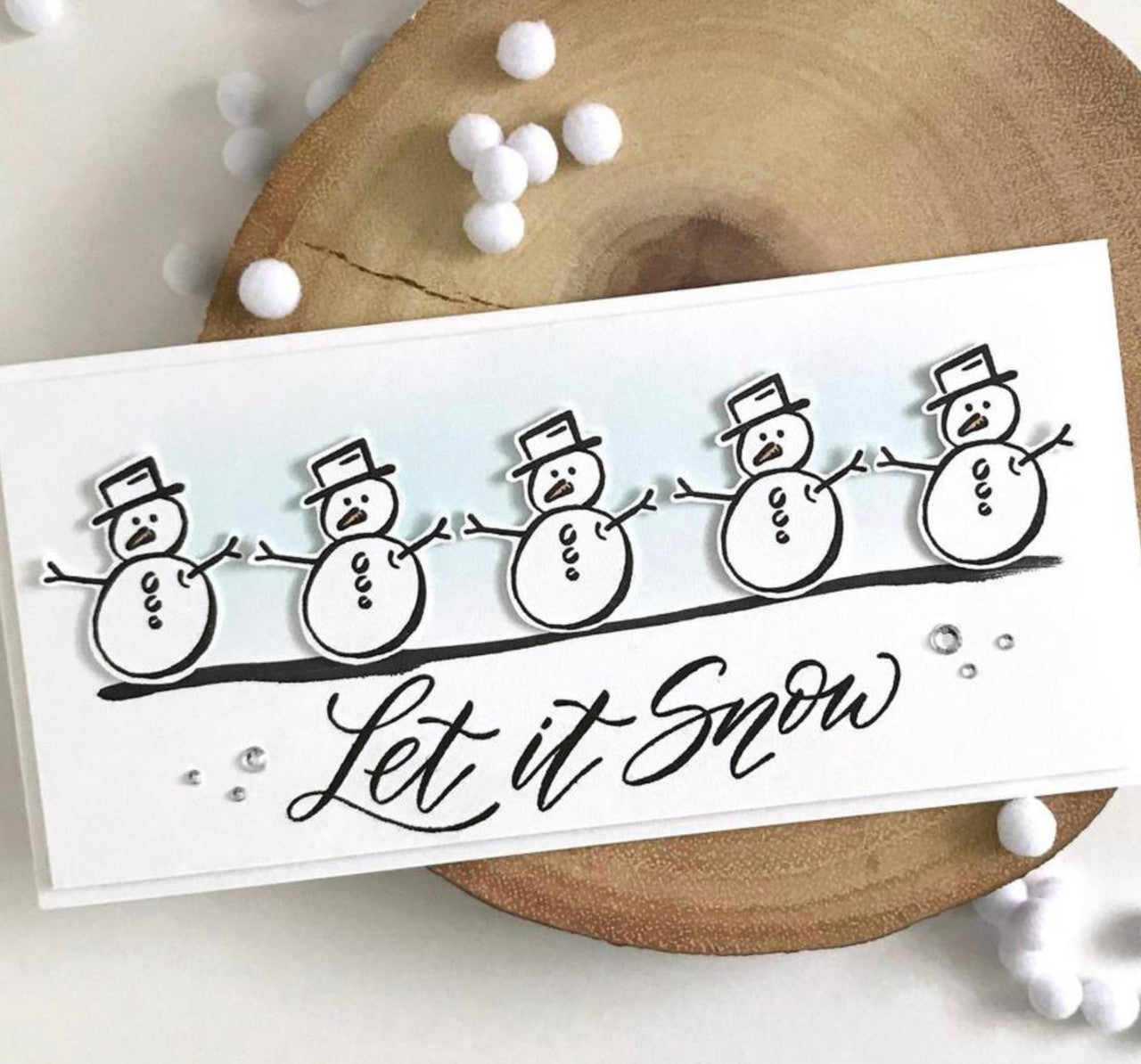 Elizabeth Craft Designs Sneeuwstempelset