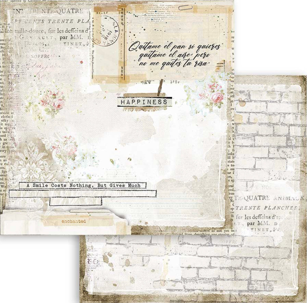 Stamperia Romantic Journal 12” x 12” Paper Collection