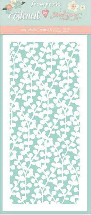 Stamperia Plantilla Gruesa Círculo de Amor Textura Ramas