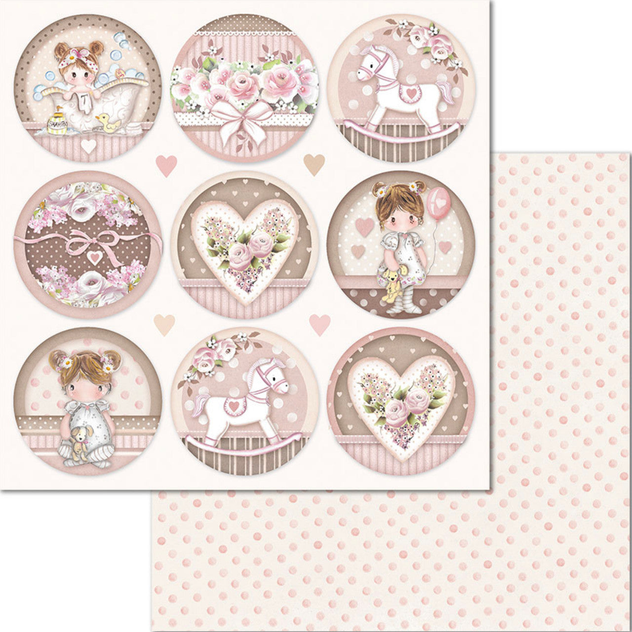 Paquete de papel Stamperia Niña Pequeña 12" x 12"