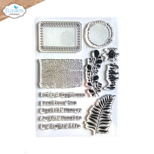 Elizabeth Craft Designs Everyday Elements Happy stempelset