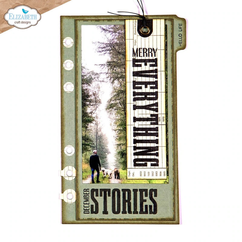 Elizabeth Craft Designs Sidekick Essentials 21: Juego de troqueles de metal estilo Polaroid