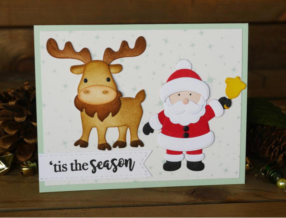 Elizabeth Craft Designs klassieke kerststempelset