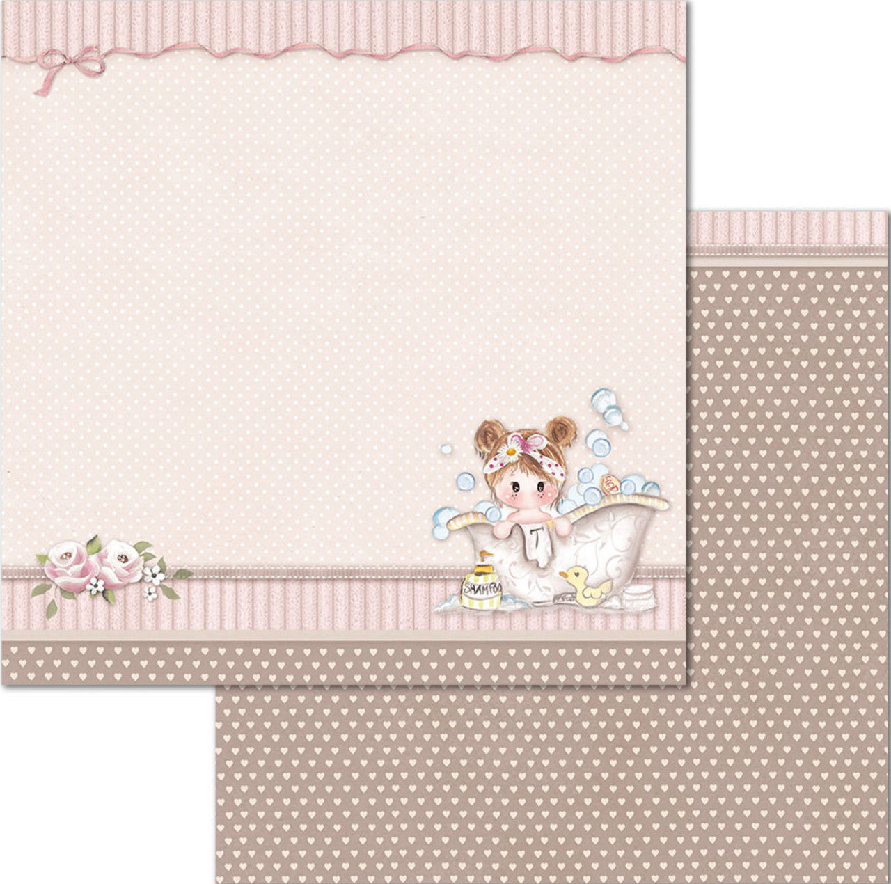 Paquete de papel Stamperia Niña Pequeña 12" x 12"