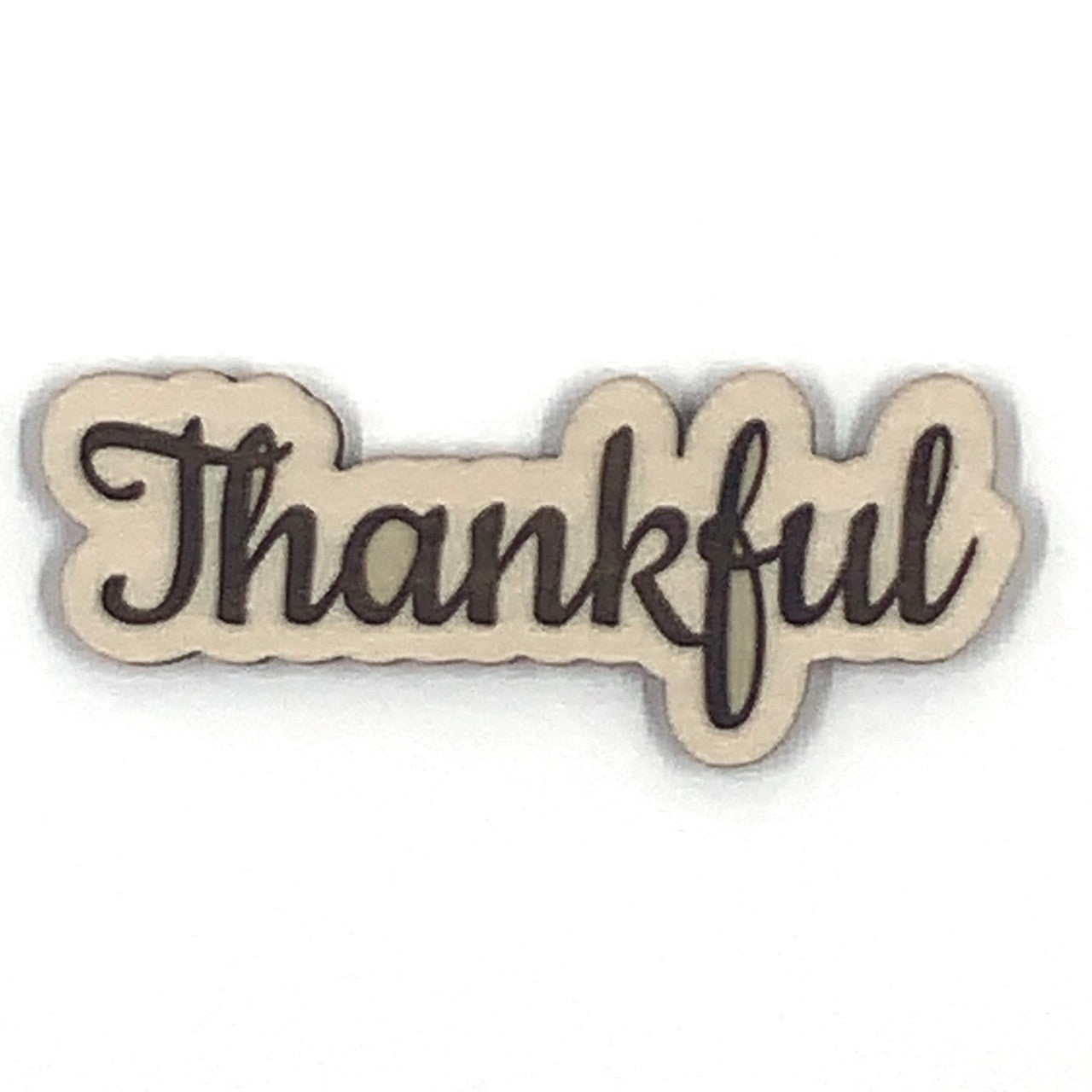 Thankful Wooden Embellishment