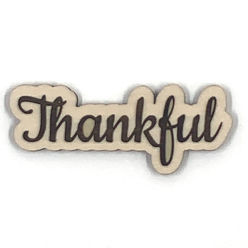 Thankful Wooden Embellishment