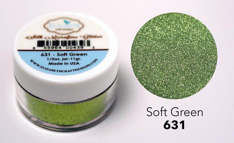 Elizabeth Craft Designs Silk Microfine Glitter - Soft Green 0.5oz