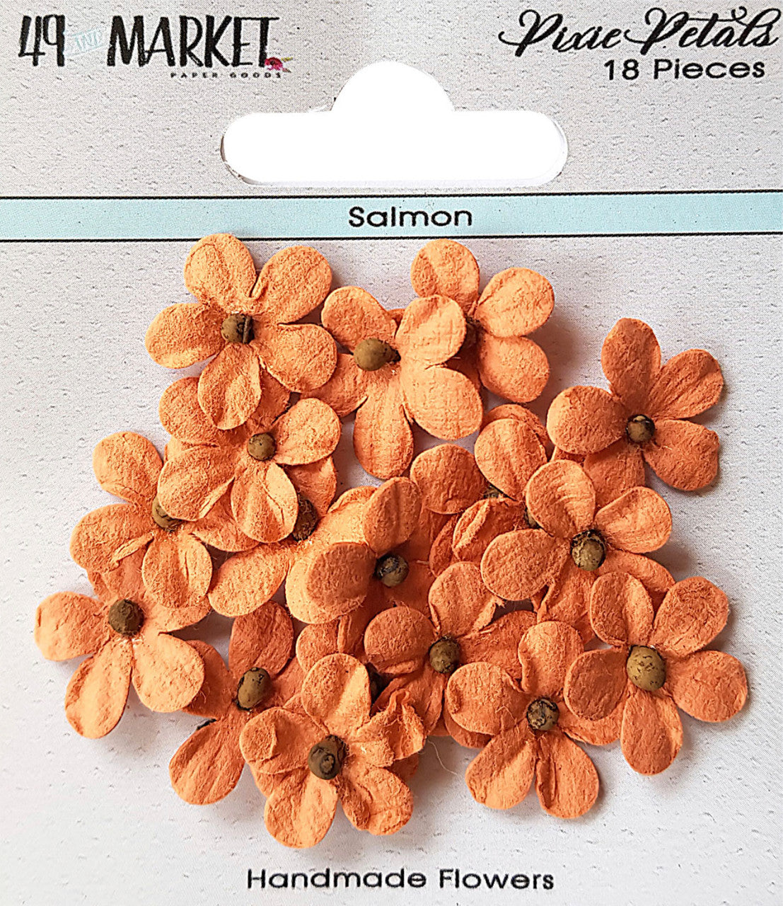 49 y Market Pixie Petals Flores de salmón