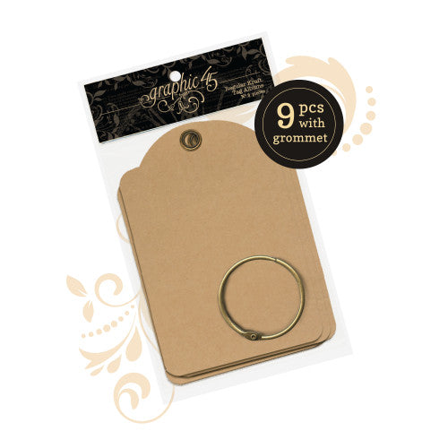 Graphic 45 Regular Kraft Tags - Kreative Kreations