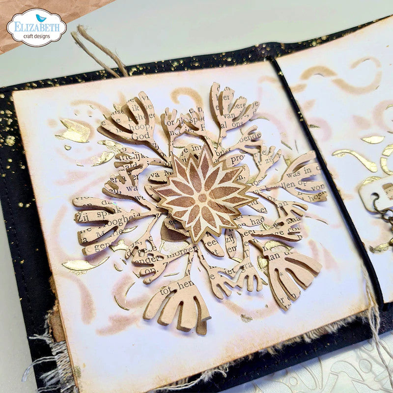 Elizabeth Craft Designs Troquel de metal con diseño de flores