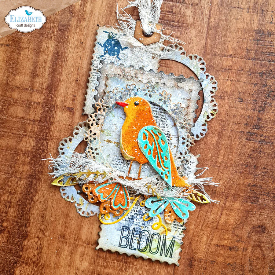 Elizabeth Craft Designs Juego de troqueles para sellos postales Everyday Elements