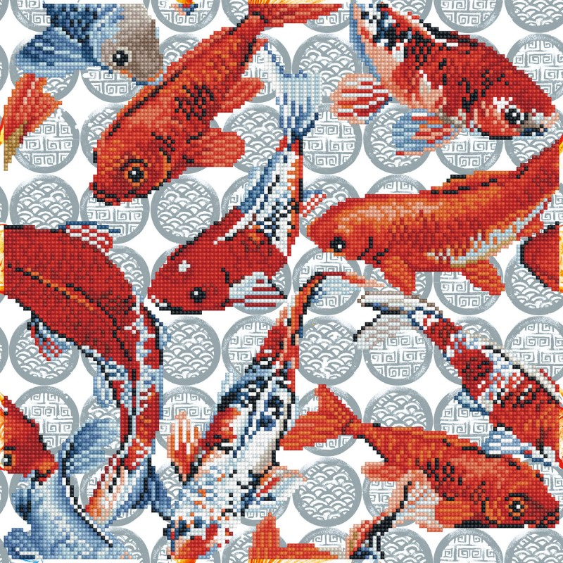 Mosaico de diamantes Dotz Koi