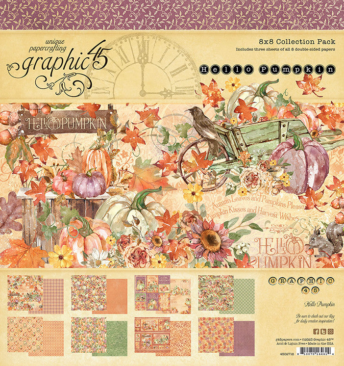 Grafisch 45 Hello Pumpkin 8x8 collectiepakket
