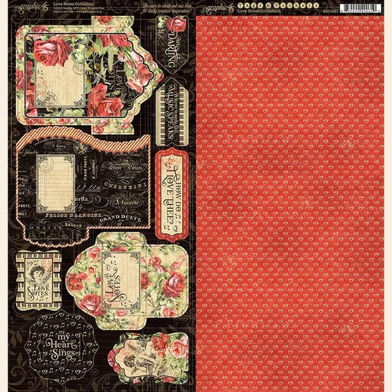 Graphic 45 Love Notes Tags and Pockets
