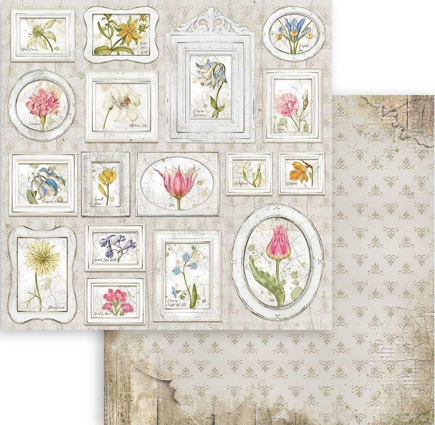 Colección de papel Stamperia de doble cara de 12" x 12" - Romantic Garden House
