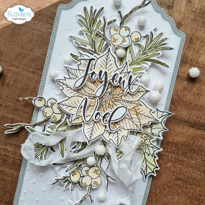 Elizabeth Craft Designs Noel metalen stansenset
