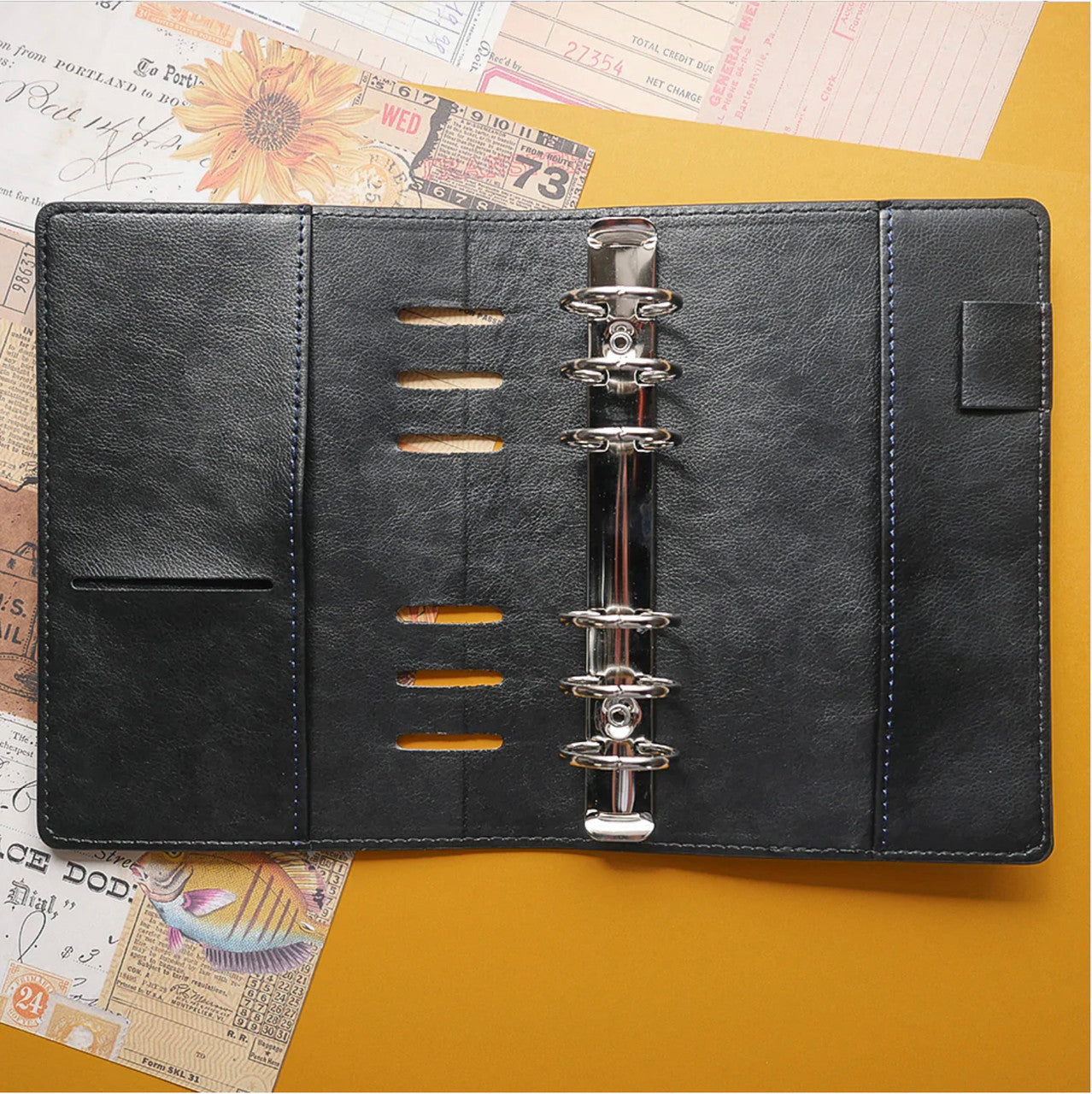 Elizabeth Craft Designs Sidekick Planner Binder - Vintage Black