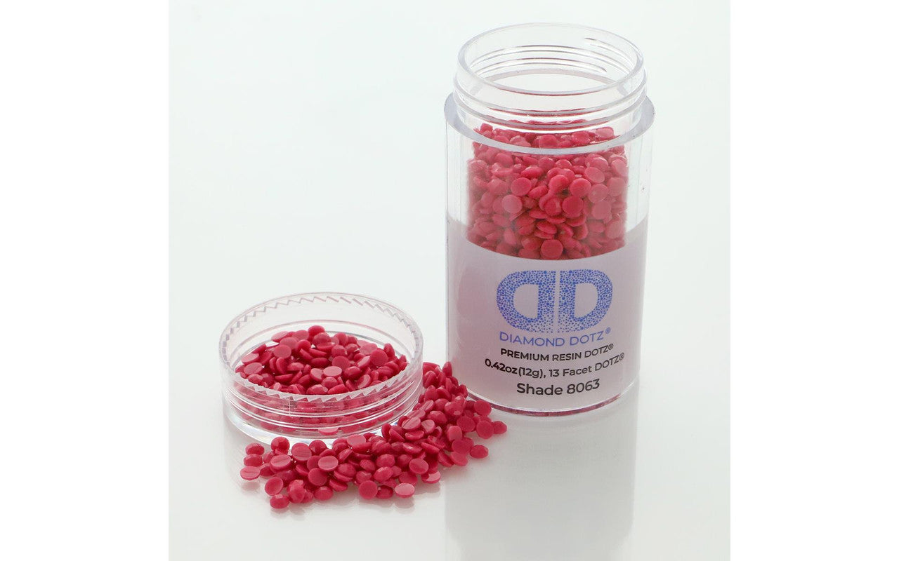 Diamond Dotz Freestyle Gems 2,8 mm 12 g donker jazzroze 8063