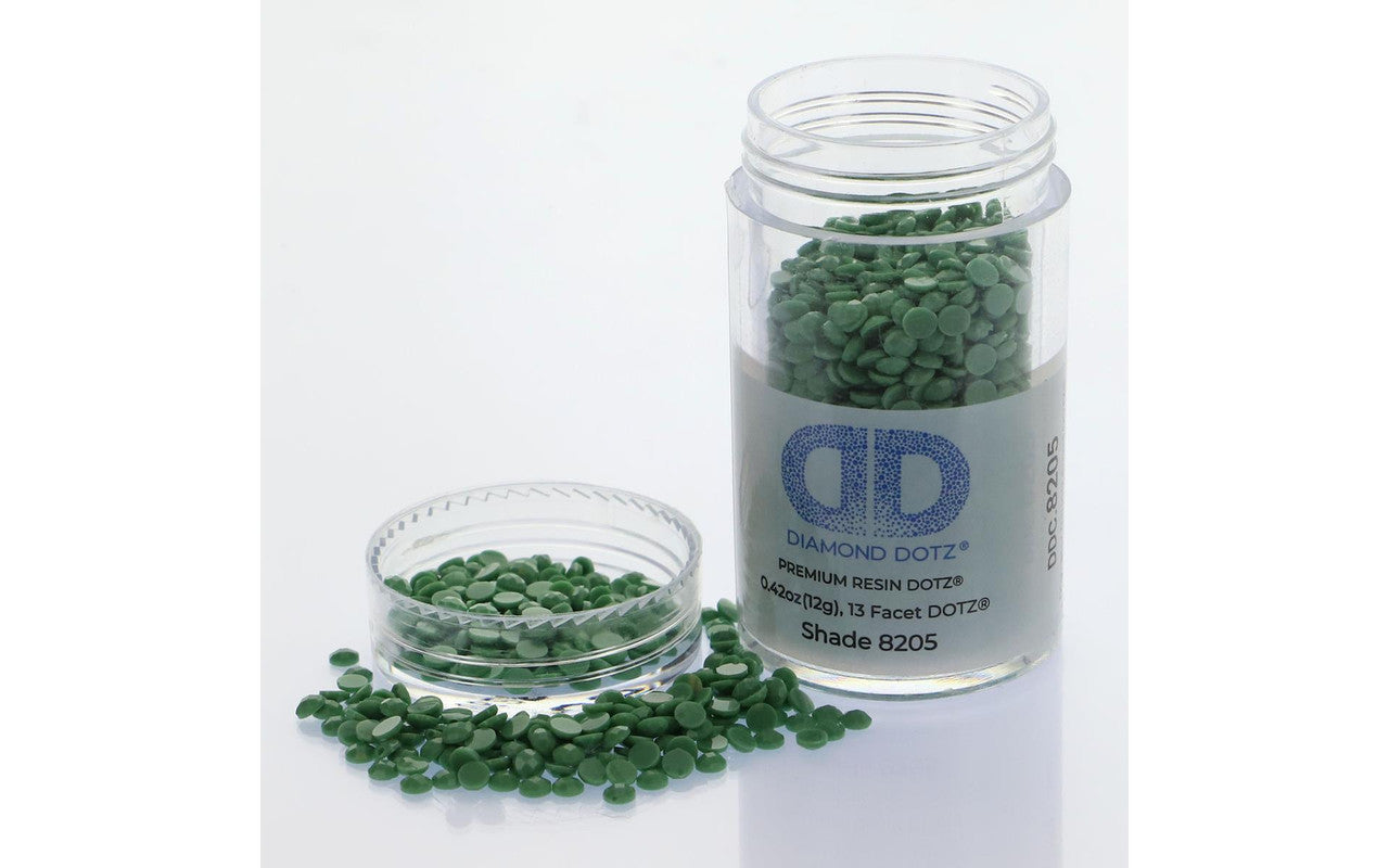 Diamond Dotz Freestyle Gems 2.8mm 12g Dark Apple Green 8205