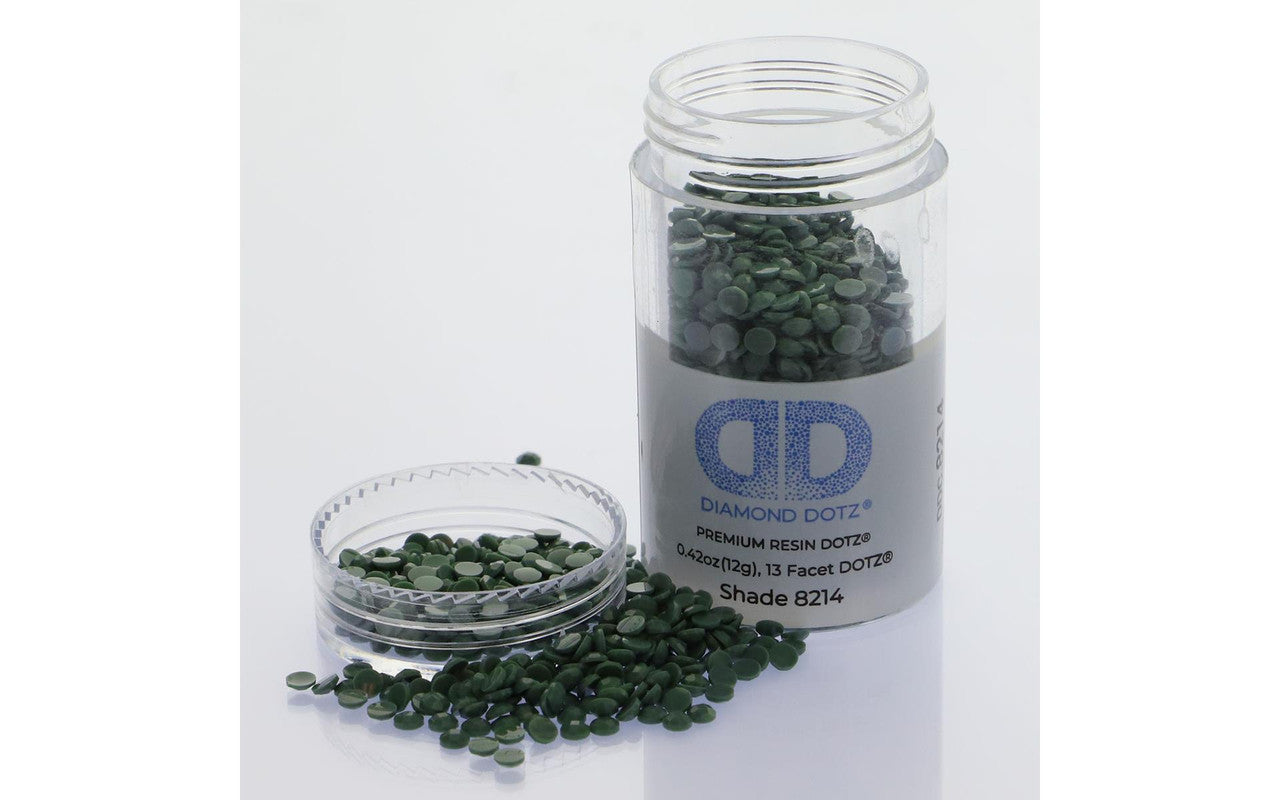 Diamond Dotz Freestyle Gems 2.8mm 12g Dark Agave 8214