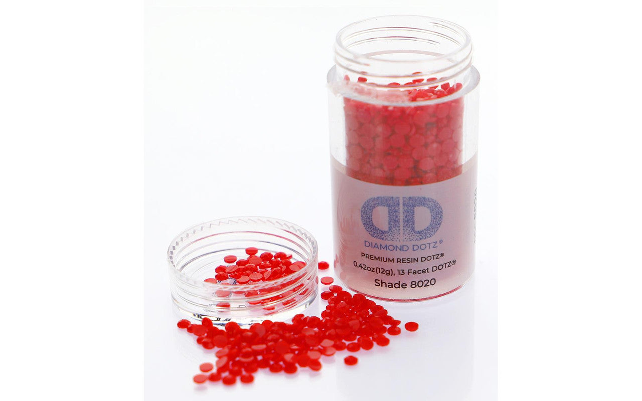 Diamond Dotz Freestyle Gems 2.8mm 12g Flag Red 8020